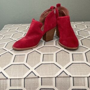 Jeffrey Campbell Red Suede boots 6